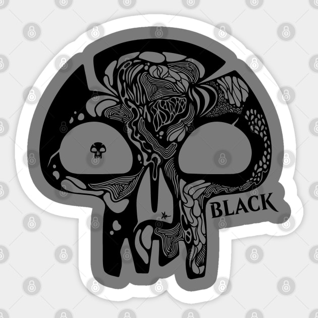 MTG: Black Sticker by KyodanJr